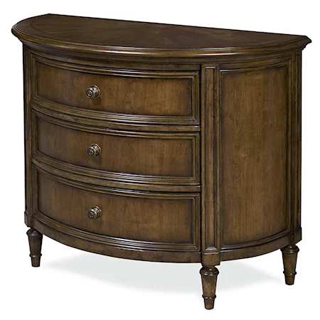 Demilune with Three Drawers